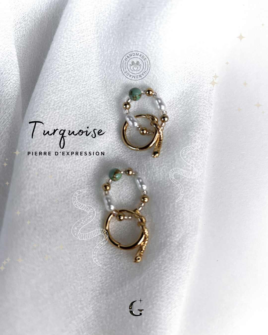 Syndra - Boucles d'oreilles (avec la pierre de ton choix)