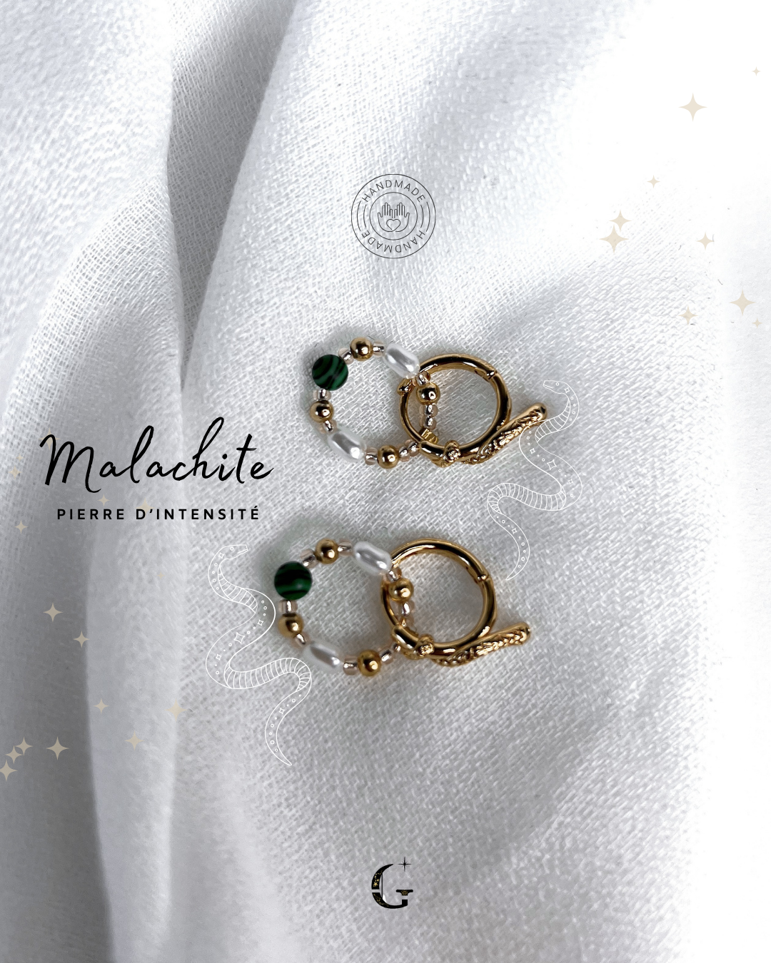 Syndra - Boucles d'oreilles (avec la pierre de ton choix)