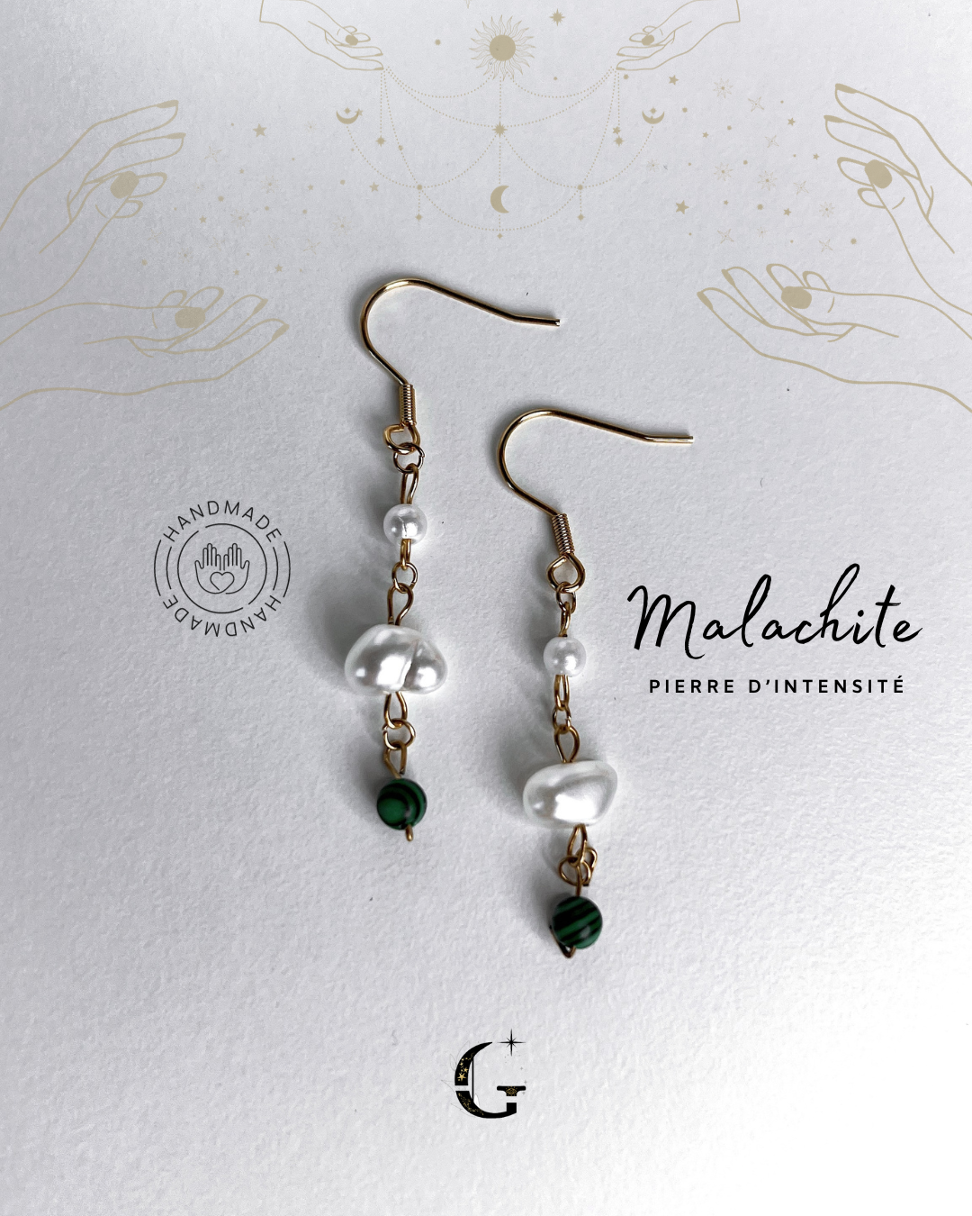 Oriana - Boucles d'oreilles (avec la pierre de ton choix)