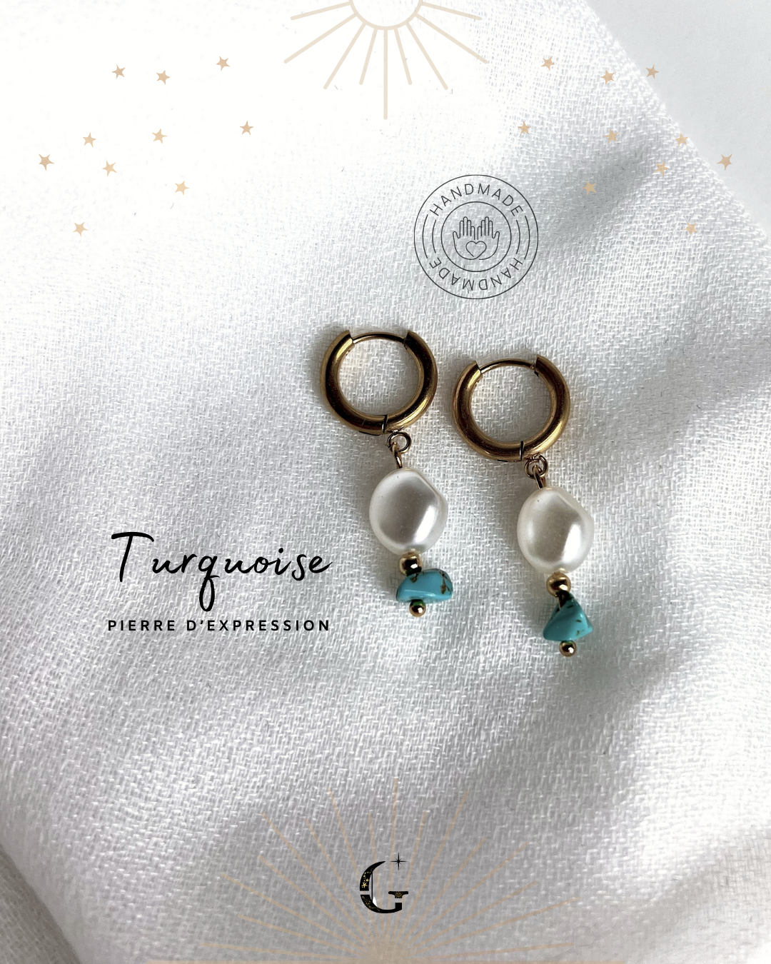 Charisma - Boucles d'oreilles (avec la pierre de ton choix)