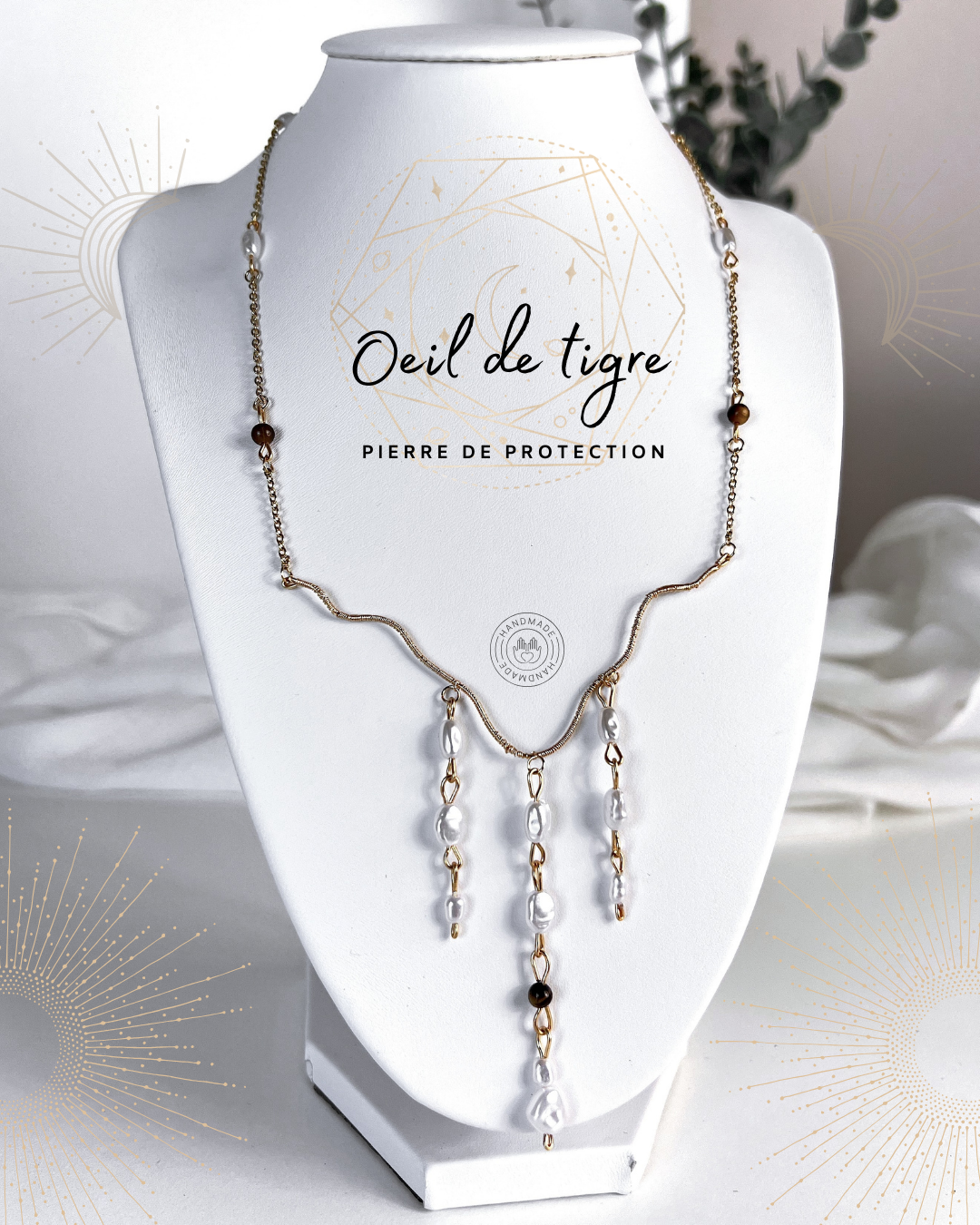 Maeve - Collier (avec la pierre de ton choix)