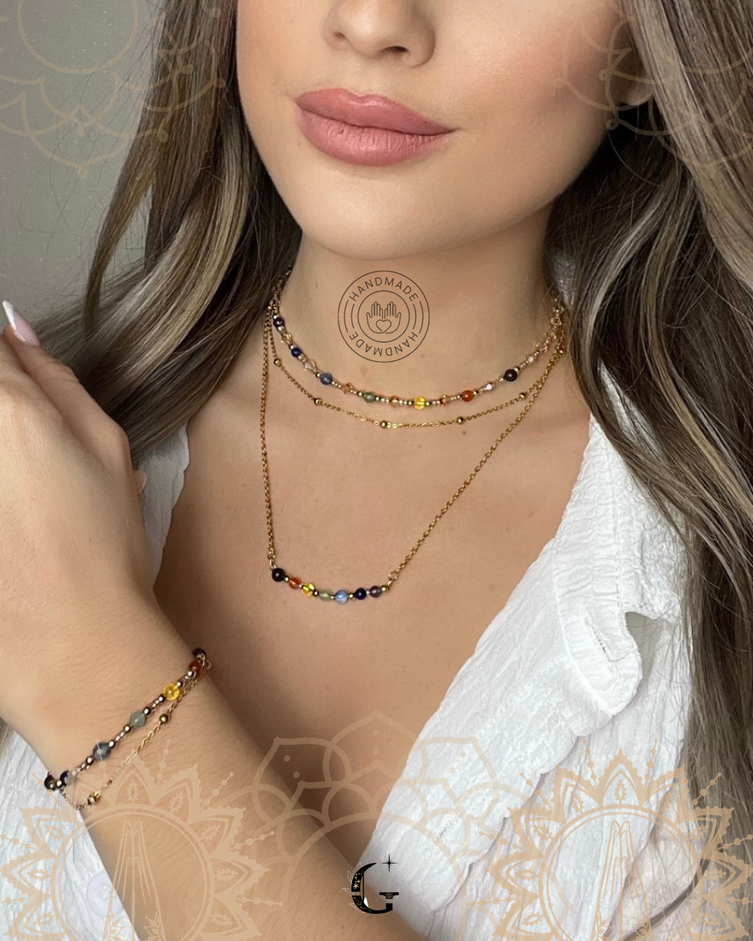 Chakra - Double Collier (ou Triple Chakra)