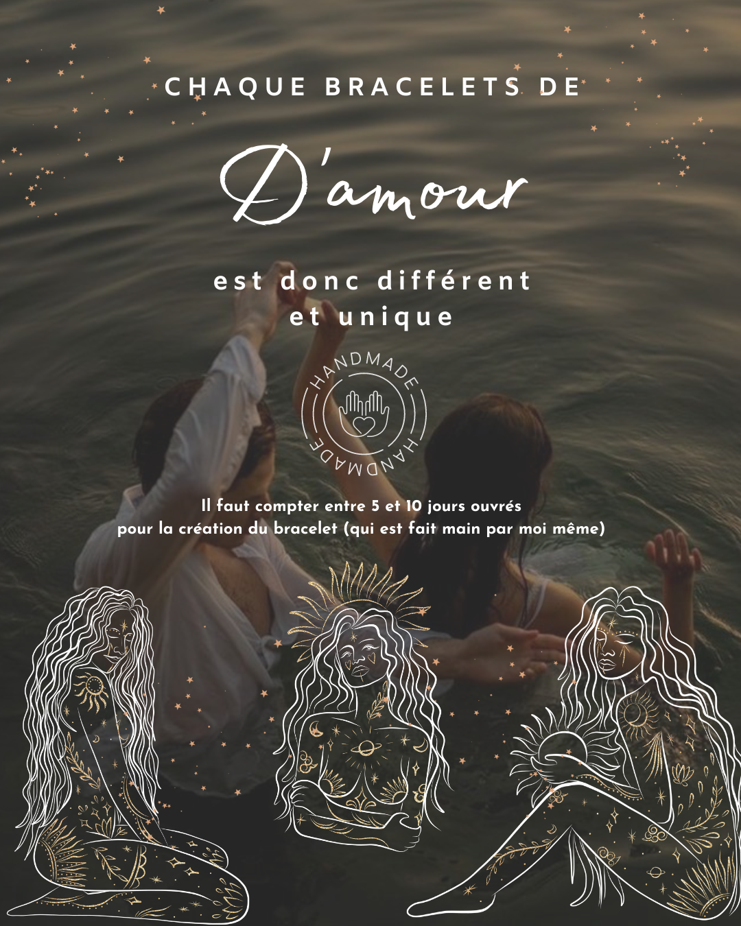 Amour Astro - 2 bracelets de compatibilité