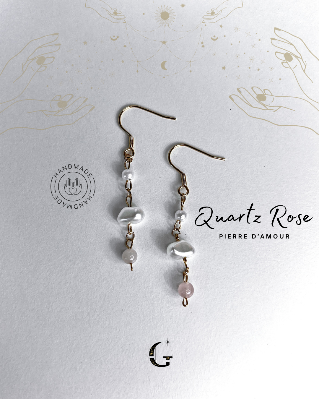 Oriana - Boucles d'oreilles (avec la pierre de ton choix)