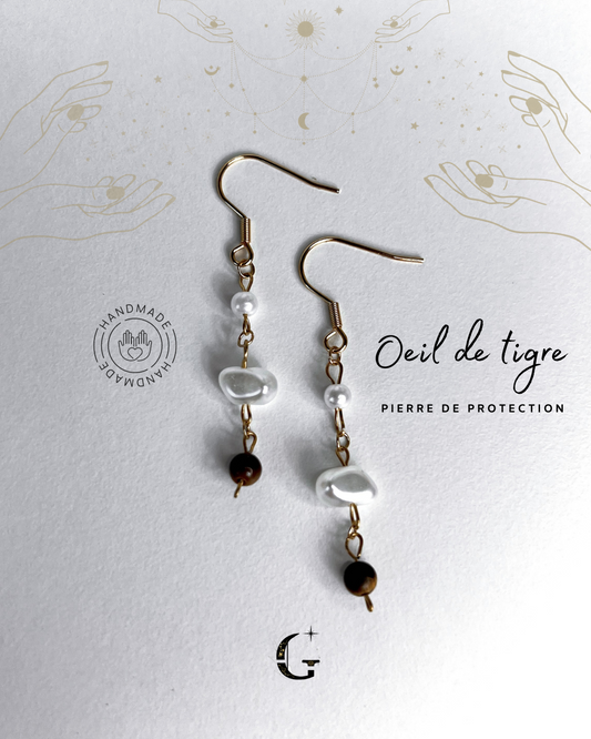 Oriana - Boucles d'oreilles (avec la pierre de ton choix)