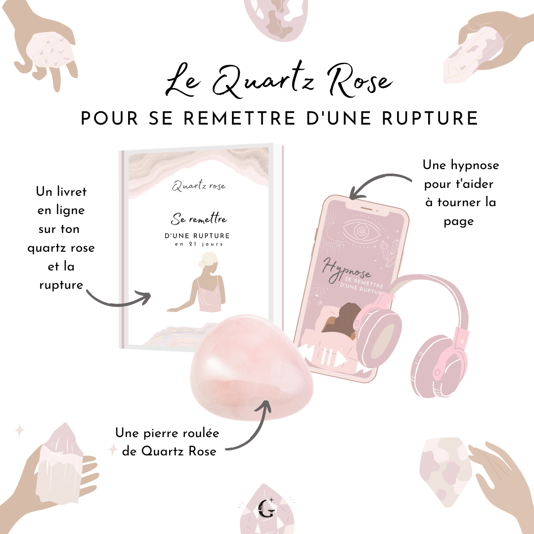 Quartz Rose - pierre naturelle - bienfaits